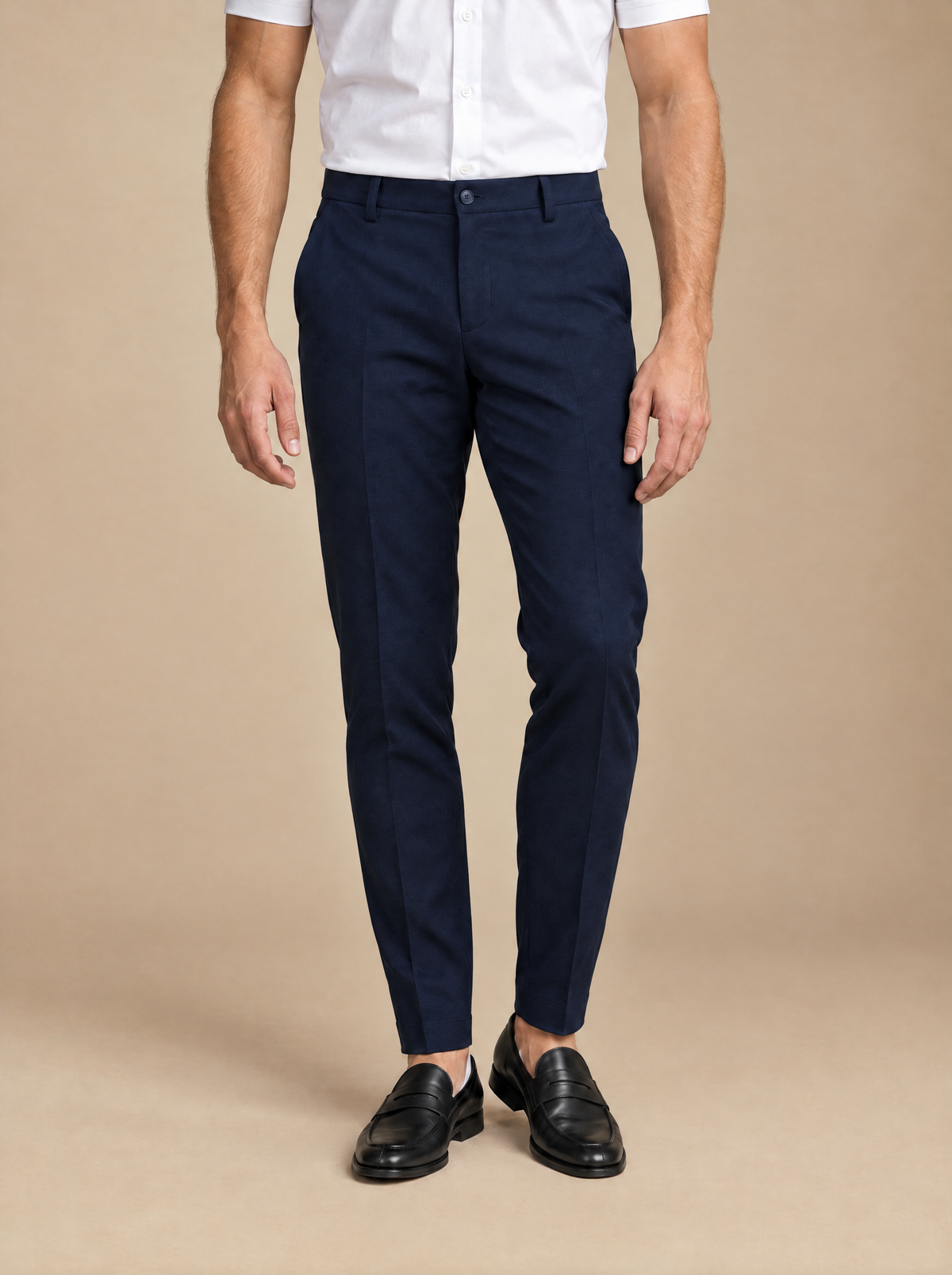 Dark Blue · The Taper Pant, front view