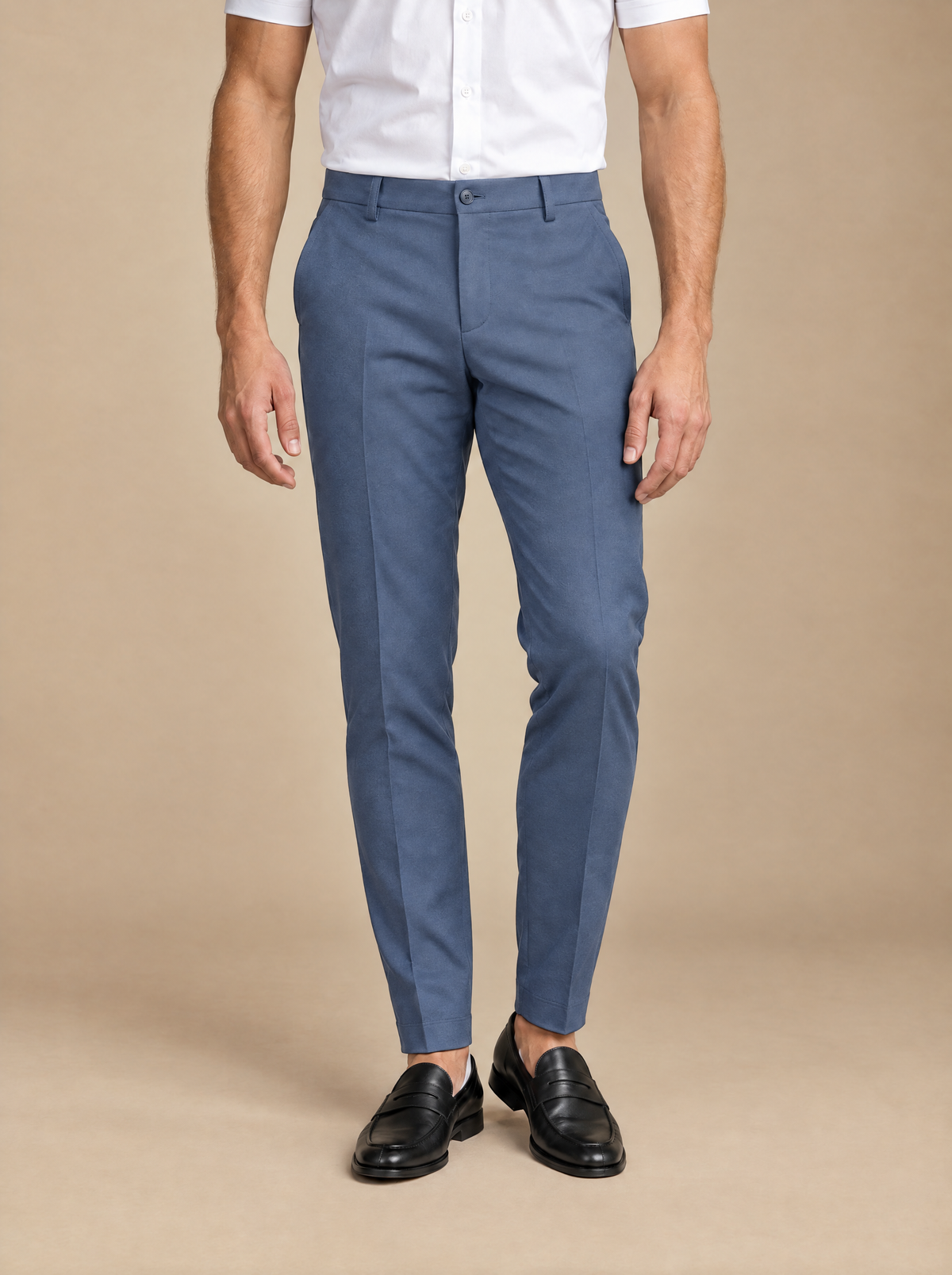 Blue · The Taper Pant, front view