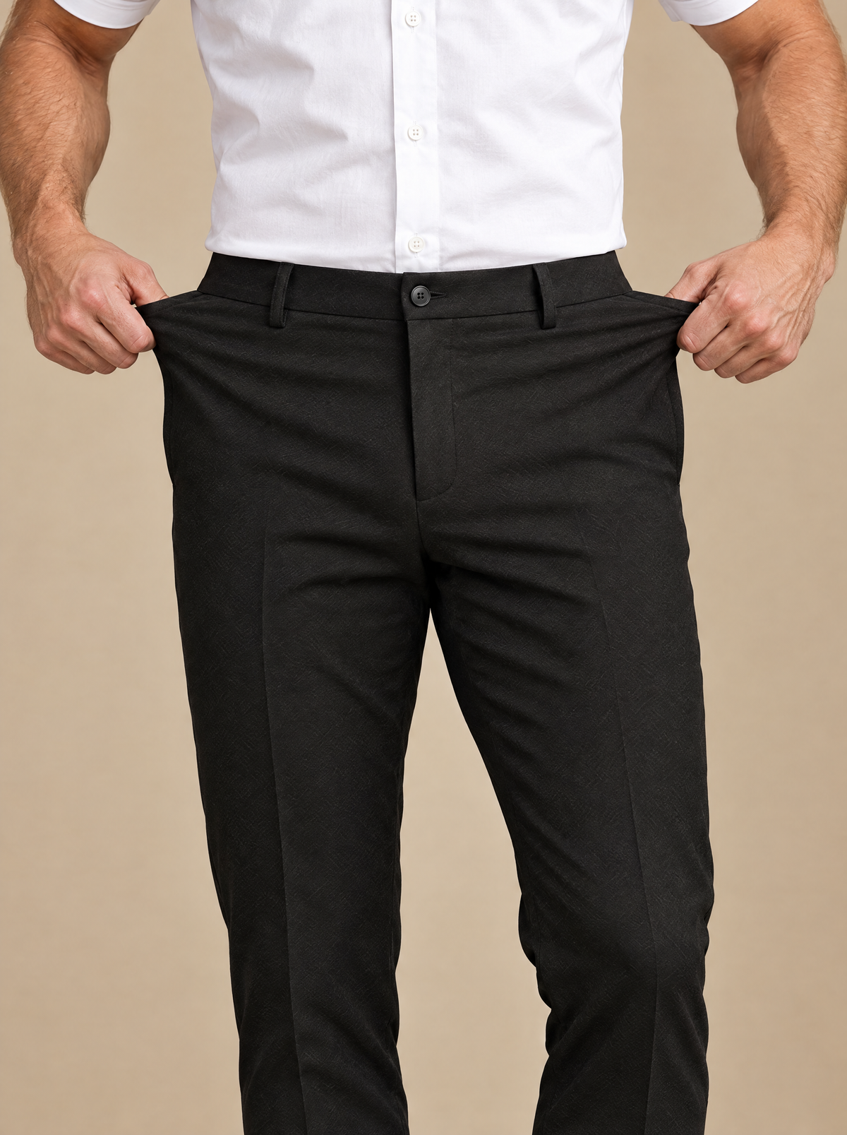 Black · The Taper Pant – stretch waistband