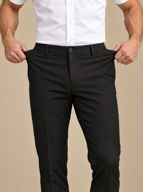 Black · The Taper Pant – stretch waistband