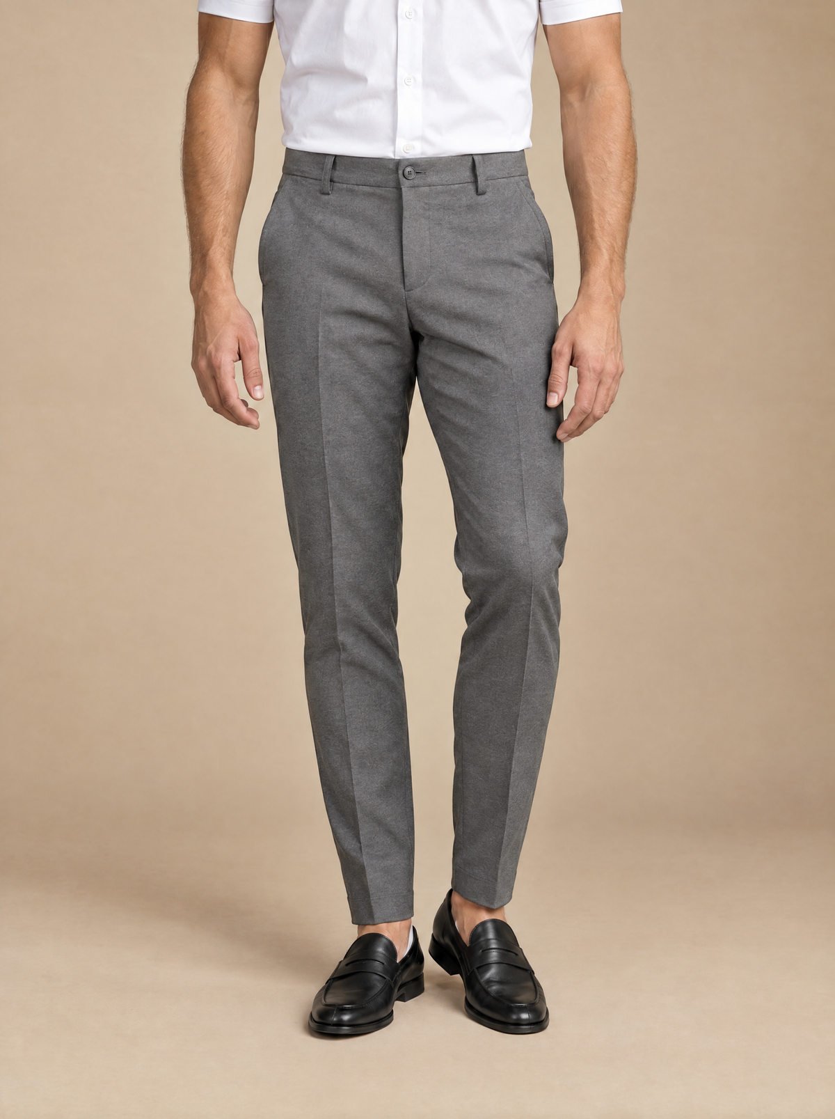 Grey · The Taper Pant, front view